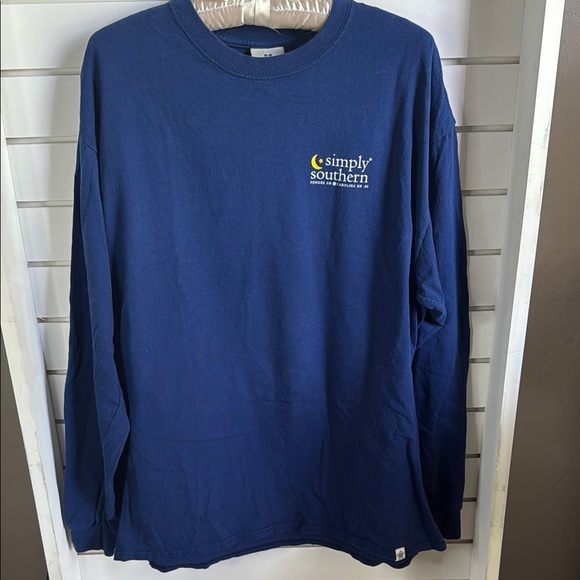 Simply Southern Golden Retriever Navy Long Sleeve Tee - Picture 2 of 5